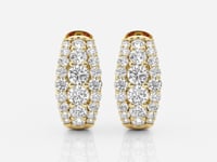 Adriana-Diamond Hoop Earrings for Women