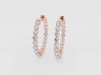 Amara-Hoop Earrings with Lab Grown Diamonds