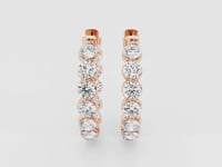 Amara-Hoop Earrings with Lab Grown Diamonds