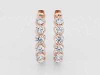 Amara-Hoop Earrings with Lab Grown Diamonds
