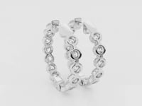 Amara-Lab Grown Diamond Hoop Earrings