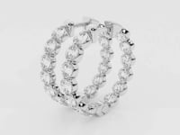 Amara-Lab Grown Diamond Hoop Earrings