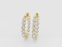 Amara-Diamond Hoop Earrings for Women