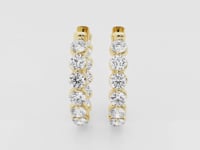 Amara-Diamond Hoop Earrings for Women
