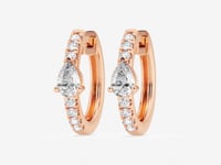 Mariah-Hoop Earrings with Lab Grown Diamonds