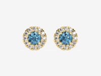 Aurora-Diamond Stud Earrings for Women