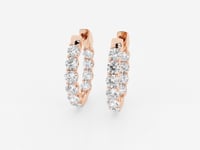 Clara-Hoop Earrings with Lab Grown Diamonds