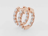 Clara-Hoop Earrings with Lab Grown Diamonds