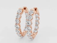 Clara-Hoop Earrings with Lab Grown Diamonds