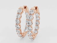 Clara-Hoop Earrings with Lab Grown Diamonds