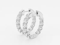 Clara-Lab Grown Diamond Hoop Earrings