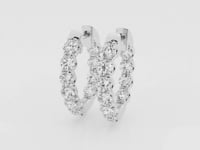 Clara-Lab Grown Diamond Hoop Earrings