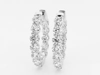 Clara-Lab Grown Diamond Hoop Earrings