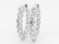 Clara-Lab Grown Diamond Hoop Earrings