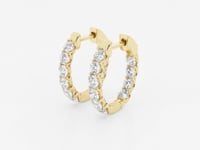 Clara-Diamond Hoop Earrings for Women
