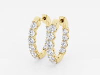 Clara-Diamond Hoop Earrings for Women