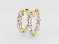 Clara-Diamond Hoop Earrings for Women