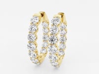 Clara-Diamond Hoop Earrings for Women