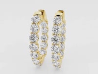 Clara-Diamond Hoop Earrings for Women