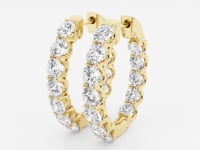 Clara-Diamond Hoop Earrings for Women