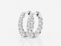 Evangeline-Lab Grown Diamond Hoop Earrings