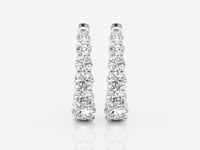 Evangeline-Lab Grown Diamond Hoop Earrings