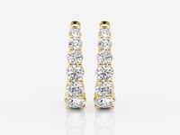 Evangeline-Diamond Hoop Earrings for Women