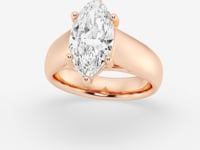 Dahlia-Solitaire Engagement Ring - Lab Grown Diamonds