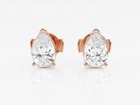 Lila-Stud Earrings with Lab Grown Diamonds