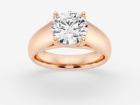 Dahlia-Solitaire Engagement Ring - Lab Grown Diamonds
