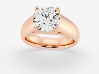 Dahlia-Solitaire Engagement Ring - Lab Grown Diamonds