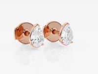 Lila-Stud Earrings with Lab Grown Diamonds
