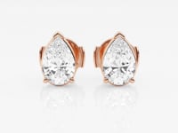 Lila-Stud Earrings with Lab Grown Diamonds