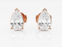 Lila-Stud Earrings with Lab Grown Diamonds
