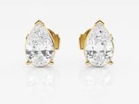Lila-Diamond Stud Earrings for Women