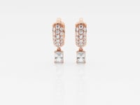 Hana-Hoop Earrings with Lab Grown Diamonds