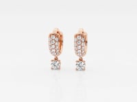Hana-Hoop Earrings with Lab Grown Diamonds