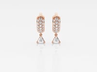 Hana-Hoop Earrings with Lab Grown Diamonds