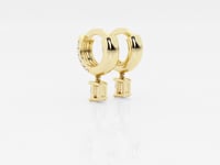 Hana-Diamond Hoop Earrings for Women