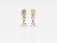 Hana-Diamond Hoop Earrings for Women