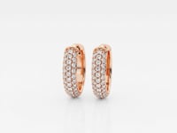Naomi-Hoop Earrings with Lab Grown Diamonds