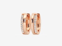 Sophia-Hoop Earrings with Lab Grown Diamonds