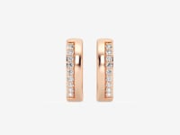 Sophia-Hoop Earrings with Lab Grown Diamonds