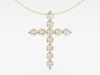 Hazel-Lab Grown Diamond Necklace Pendant for Women