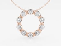 Luna-Diamond Necklace Pendant for Women