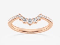 Alyssa-Lab Grown Diamond Stackable ring for Women
