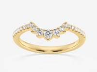 Alyssa-Lab Grown Diamond Stackable Ring for Women