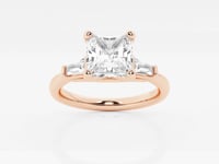 Eliza-Side Stone Engagement Ring - Lab Grown Diamonds