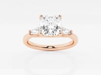 Eliza-Side Stone Engagement Ring - Lab Grown Diamonds