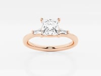 Eliza-Side Stone Engagement Ring - Lab Grown Diamonds